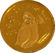 50 Cents - Elizabeth II Inuit Art, Canada, 2013 reverse image
