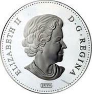 50 Cents - Elizabeth II Canadian Tiger Swallowtail obverse image