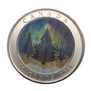 50 cents - Elizabeth II Lenticular Christmas Tree, Canada, 2014 reverse image