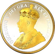 50 Cents - Elizabeth II George V; Centennial of Canadian Maple Leaf obverse image