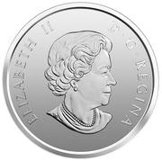 50 Cents - Elizabeth II 3D Snowball Fight obverse image