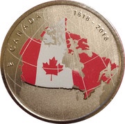 50 Cents - Elizabeth II From Far and Wide, Canada, 2018 reverse image