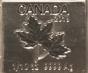 50 Cents - Elizabeth II Maple Flex Bar, Canada, 2018-2021 reverse image