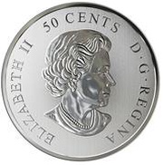 50 Cents - Elizabeth II Everlasting Canadian Icons obverse image