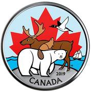50 Cents - Elizabeth II Everlasting Canadian Icons, Canada, 2019 reverse image