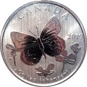 50 Cents - Elizabeth II Johansen's Sulphur, Canada, 2019 reverse image