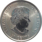 50 Cents - Elizabeth II Peary Caribou obverse image