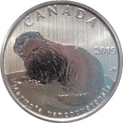 50 Cents - Elizabeth II Vancouver Island Marmot, Canada, 2019 reverse image
