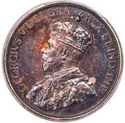 1 Dollar - George V Silver pattern obverse image