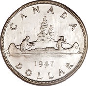 1 Dollar - George VI with IND:IMP:, Canada, 1937-1947 reverse image