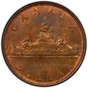 1 Dollar - Elizabeth II New Size Trial Strike reverse image