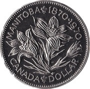 1 Dollar - Elizabeth II Manitoba, Canada, 1970 reverse image