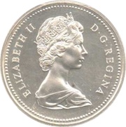1 Dollar - Elizabeth II 2nd portrait; silver obverse image