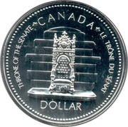 1 Dollar - Elizabeth II Silver Jubilee, Canada, 1977 reverse image