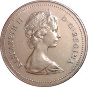 1 Dollar - Elizabeth II 2nd portrait; small portrait obverse image