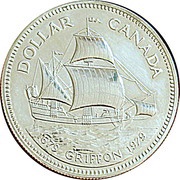 1 Dollar - Elizabeth II Griffon, Canada, 1979 reverse image