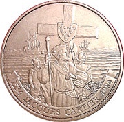1 Dollar - Elizabeth II Jacques Cartier, Canada, 1984 reverse image