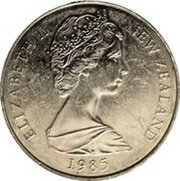 1 Dollar - Elizabeth II 2nd portrait; Mule obverse image