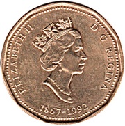1 Dollar - Elizabeth II Canadian Confederation obverse image