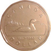 1 Dollar - Elizabeth II Confederation, Canada, 1992 reverse image