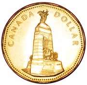 1 Dollar - Elizabeth II National War Memorial reverse image