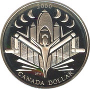 1 Dollar - Elizabeth II Millennium, Canada, 2000 reverse image