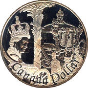 1 Dollar - Elizabeth II Golden Jubilee, Canada, 2002 reverse image