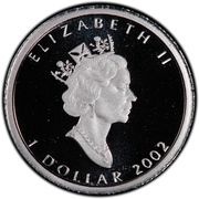 1 Dollar - Elizabeth II Hologram Maple Leaf obverse image