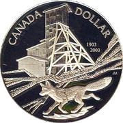 1 Dollar - Elizabeth II Discovery at Cobalt, Canada, 2003 reverse image