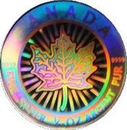 1 Dollar - Elizabeth II Hologram SML fractionnal set; 1⁄20 oz, Canada, 2003 reverse image
