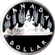 1 Dollar - Elizabeth II Voyageur - Coronation of Queen Elizabeth II, Canada, 2003 reverse image
