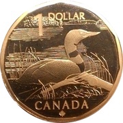 1 Dollar - Elizabeth II Loon, Canada, 2004 reverse image