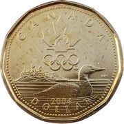 1 Dollar - Elizabeth II Lucky Loonie 2004 reverse image