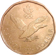 1 Dollar - Elizabeth II Lucky Loonie 2006, Canada, 2006 reverse image
