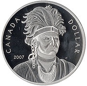 1 Dollar - Elizabeth II Thayendanegea, Canada, 2007 reverse image
