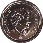 1 Dollar - Elizabeth II Vancouver Canucks (visitor) obverse image