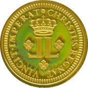 1 Dollar - Elizabeth II Gold Louis, Canada, 2008 reverse image