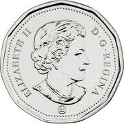 1 Dollar - Elizabeth II Vancouver Canucks (home) obverse image