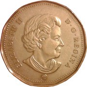 1 Dollar - Elizabeth II Lucky Loonie 2008 obverse image