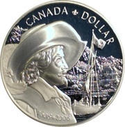 1 Dollar - Elizabeth II 400th Anniversary of Québec, Canada, 2008 reverse image