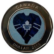 1 Dollar - Elizabeth II Toronto Maple Leafs, Canada, 2009 reverse image