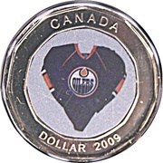 1 Dollar - Elizabeth II Edmonton Oilers reverse image