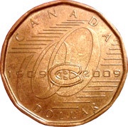 1 Dollar - Elizabeth II Montreal Canadiens, Canada, 2009 reverse image