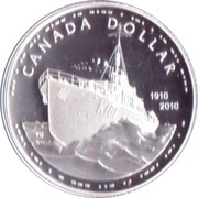 1 Dollar - Elizabeth II Royal Canadian Navy, Canada, 2010 reverse image