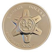 1 Dollar - Elizabeth II The Sun, Canada, 2010 reverse image