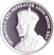 1 Dollar In the name of George V; Voyageur obverse image