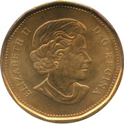 1 Dollar - Elizabeth II Saskatchewan Roughriders obverse image