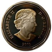 1 Dollar - Elizabeth II Lucky Loonie; Silver obverse image