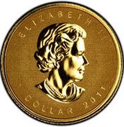 1 Dollars - Elizabeth II Royal Canadian Mint Refinery obverse image