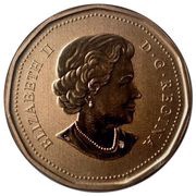 1 Dollar - Elizabeth II Mother Loon and Baby Chicks; specimen set obverse image